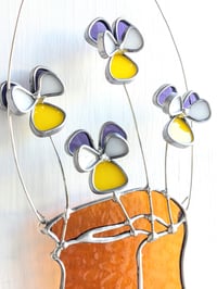 Image 3 of Johnny Jump Up Stained Glass Botanical Hiking Boot