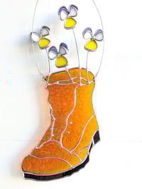 Image 2 of Johnny Jump Up Stained Glass Botanical Hiking Boot