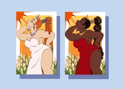 Image of Thick Queen Art Print