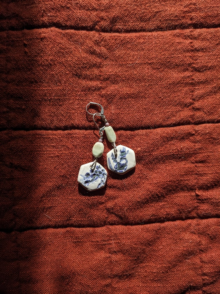Ceramic jewelry - mini earrings