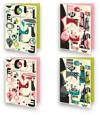 ABSTRACTIKI CHRISTMAS CARD SET. 12 CARDS IN SET. 