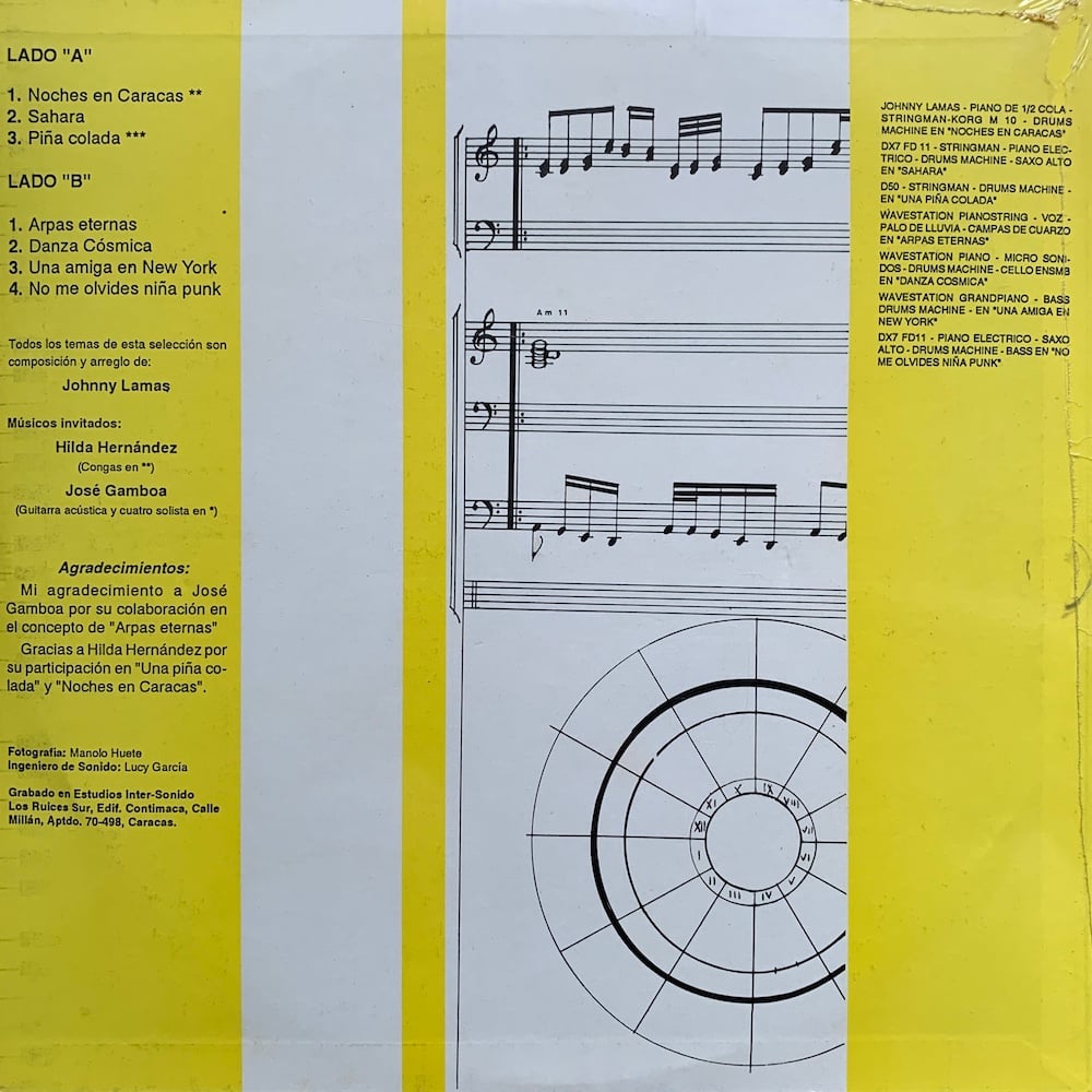 Johnny Lamas – Danza Cosmica (Private Press - Venezuela - 1993