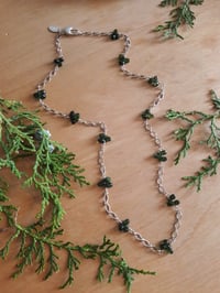 Image 4 of 5HJ Green Tourmaline & chain necklace