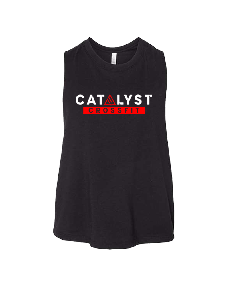 PRE-ORDER: Women's Racerback Catalyst CrossFit Logo Cropped Tank