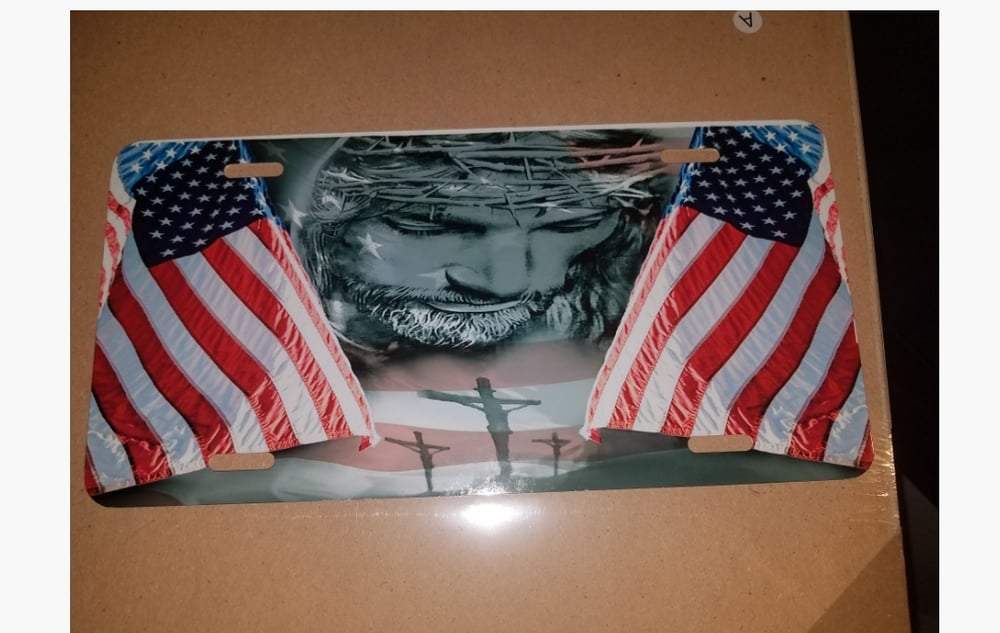 Image of Jesus license plate