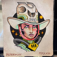 Image 1 of Space cowgirl original painting 