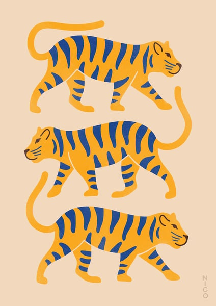 Image of Tiger Trio - Fine Art Print 