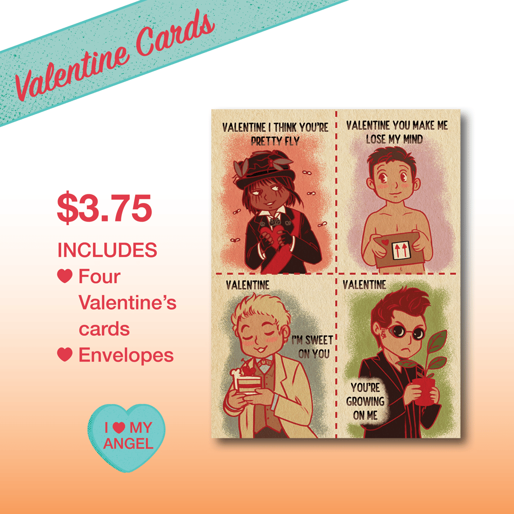 Image of Valentine Cards 4-pack