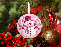 Pink Christmas Ornament 5