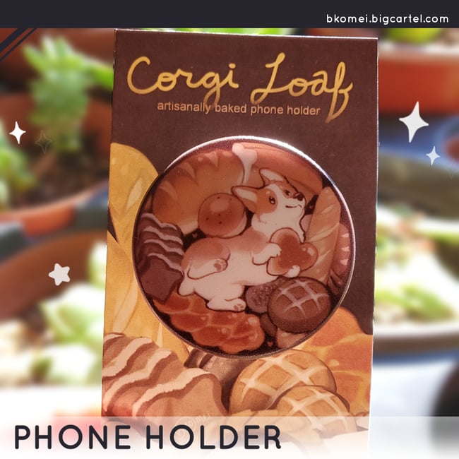 Corgi Loaf 1.5" Phone Pop Holder