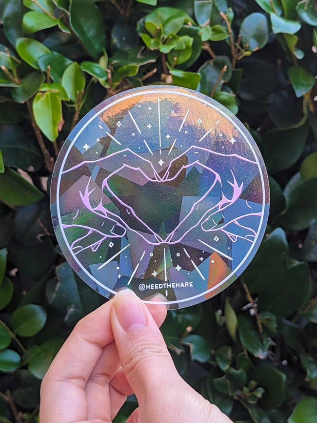 Heart Hands Suncatcher