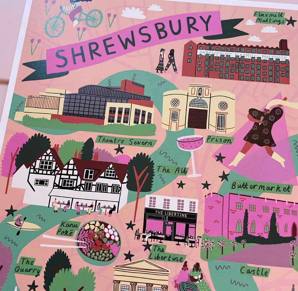 Image of *SUPER SECONDS* Shrewsbury Map 