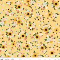 Image 2 of HOMEMADE Large Floral-Sunshine by Echo Park Paper Co for Riley Blake Designs