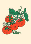 New! - 'Tomatoes' - A5 Print