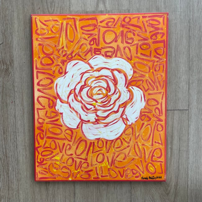 Flower #3 🌸 16” x 20” Canvas Original