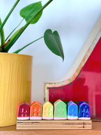 Image 5 of Set of 6 Rainbow Houses 