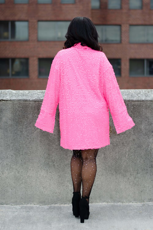 Image of Modern Amaru Pink Sequins Dress 