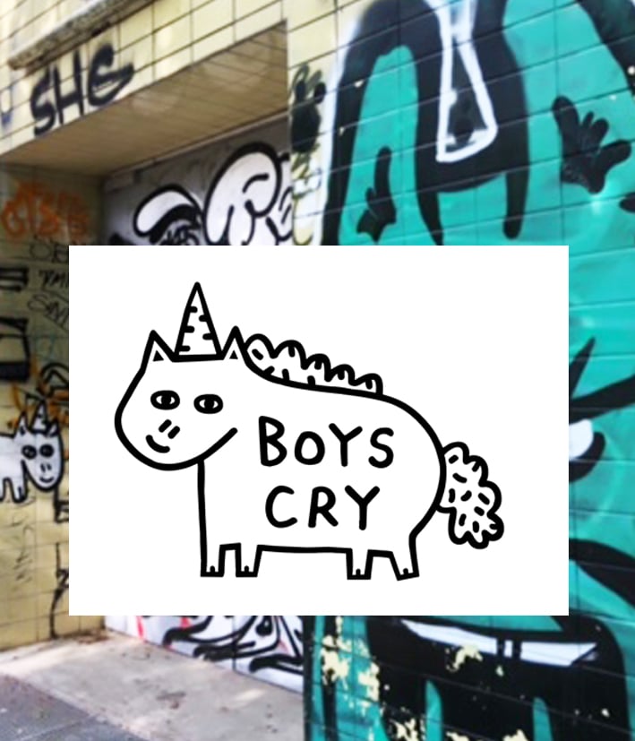Image of Boys Cry Postcard