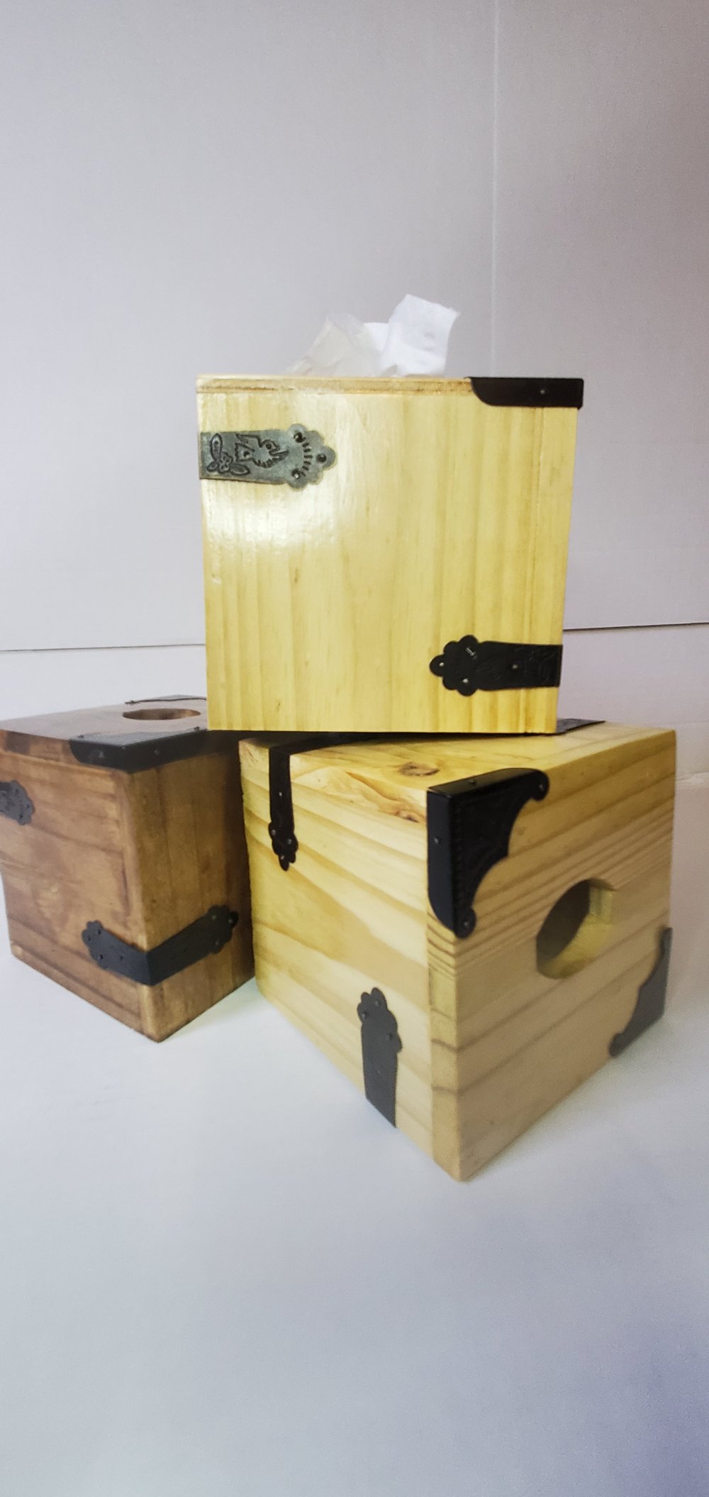 Modern Rustic Tissue Box Cover