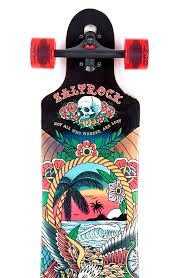 Image of Saltrock ink island longboard skateboard 