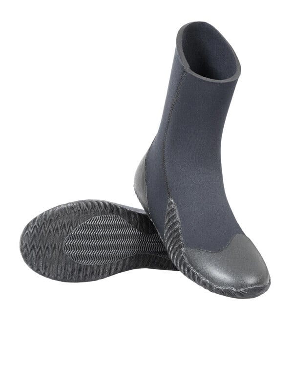 Image of Two bare feet 7mm wetsuit boots 