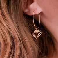 Image 1 of Créoles Fines MAJA Or/Argent