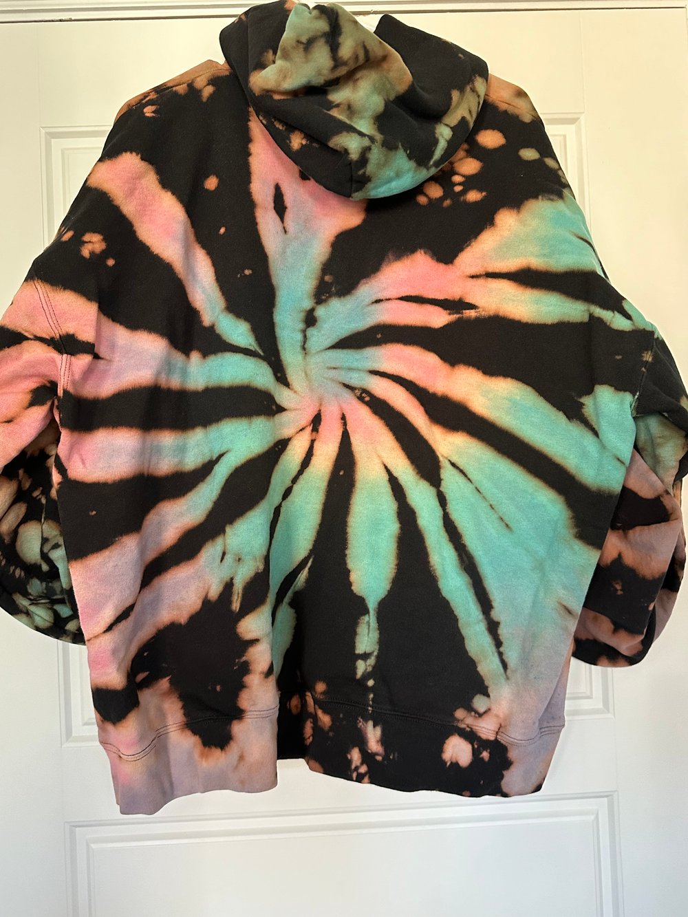 Unisex size 2XL reverse dyed hoodie