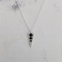 Image 1 of Elva Necklace - Silver - Black Diamond