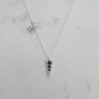 Image 2 of Elva Necklace - Silver - Black Diamond
