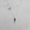 Elva Necklace - Silver - Black Diamond