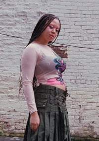 Image 2 of Mesh Portrait Long-Sleeve