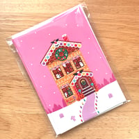 Image 2 of Gingerbread Haunted House Holiday Card 3 Pack