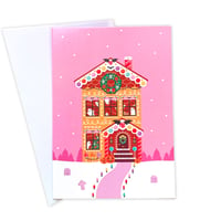 Image 3 of Gingerbread Haunted House Holiday Card