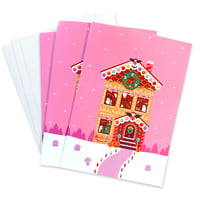 Image 1 of Gingerbread Haunted House Holiday Card 3 Pack
