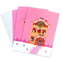 Image 1 of Gingerbread Haunted House Holiday Card