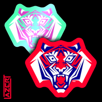 Image 1 of Snarling Tiger - Stickers