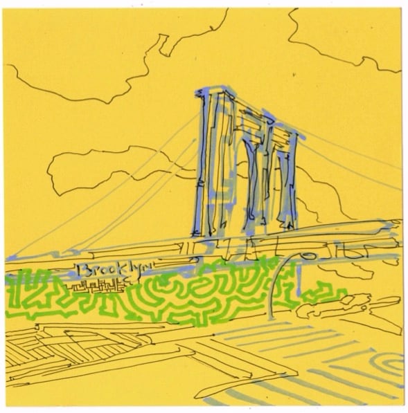 Gregory Attonito — Brooklyn Bridge Yellow