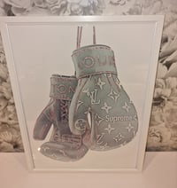 Image 2 of GREY LV BOXING GLOVE GLOSSY PRINT 