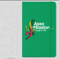 Image 4 of Notebook A5 15X21, Copertina rigida, elastico - Asso di Bastoni (UR074)
