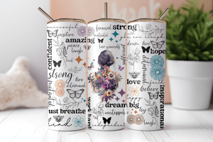 Image of Affrimations Tumbler 