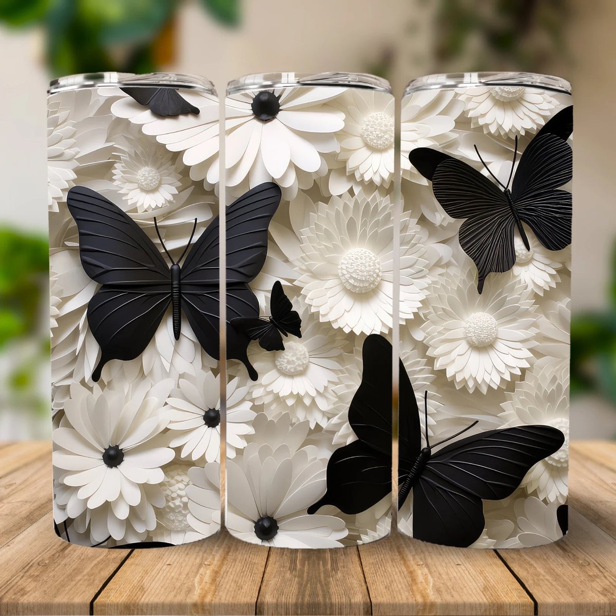 Image of 3D Butterfly Tumbler