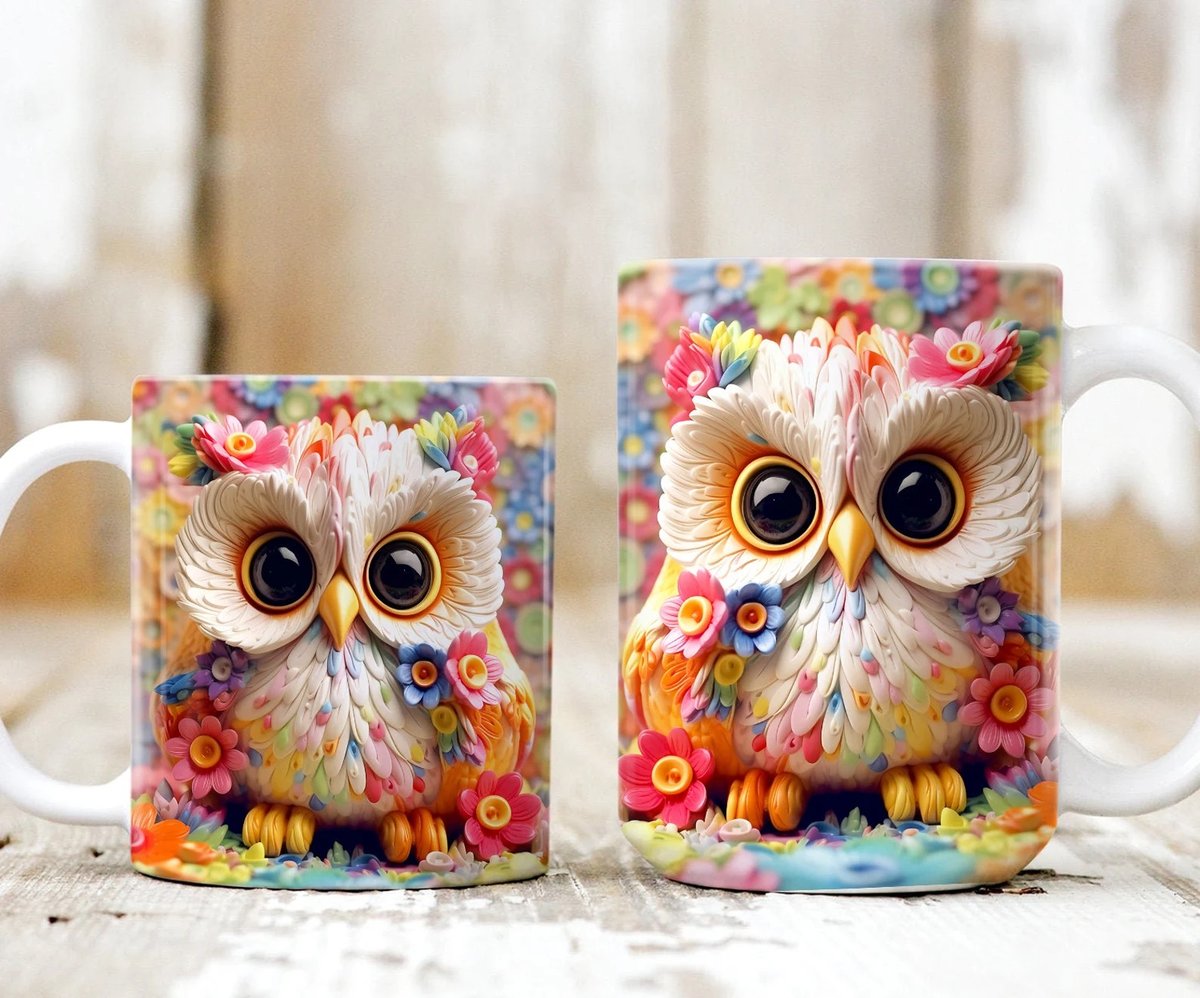 Image of 3D Owl Mug 