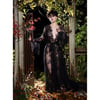 "Valentina" Black Lace Dressing Gown 