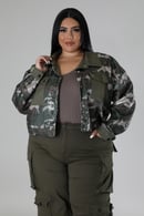 Image 1 of Camo Sequin Jacket