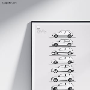 VW Golf GTi Evolution Poster