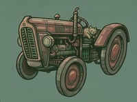 TRACTOR CAT PRINT