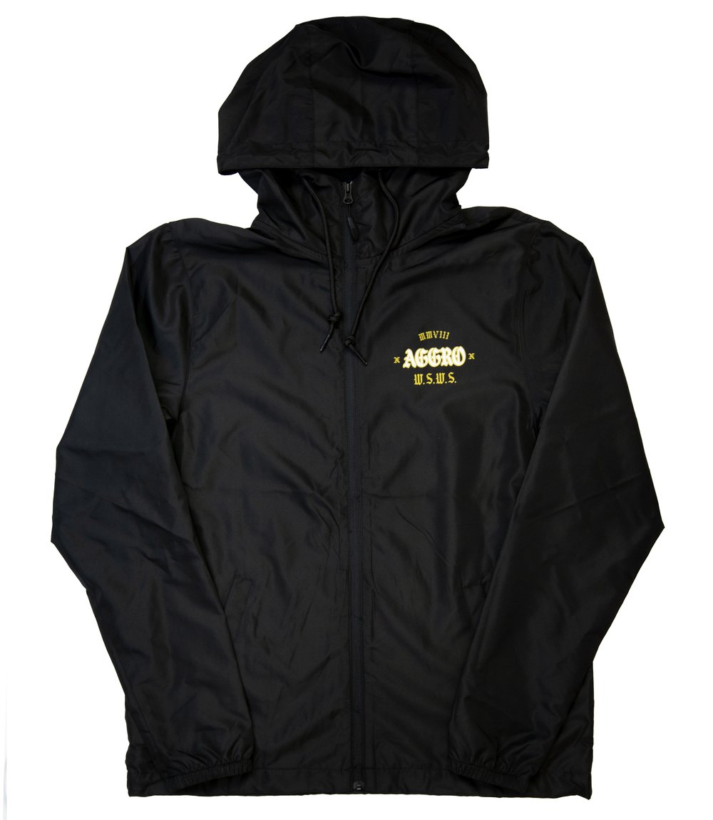 Image of AGGRO BRAND "Rumble" Full Zip Hooded Windbreaker