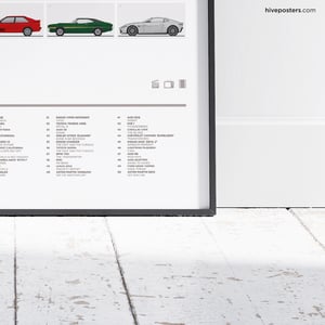 50 Cars of Film & TV Poster