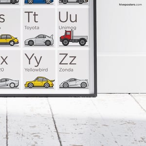 ABC Car Alphabet Poster