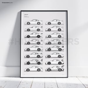 Porsche 911 GT3 Generations Poster